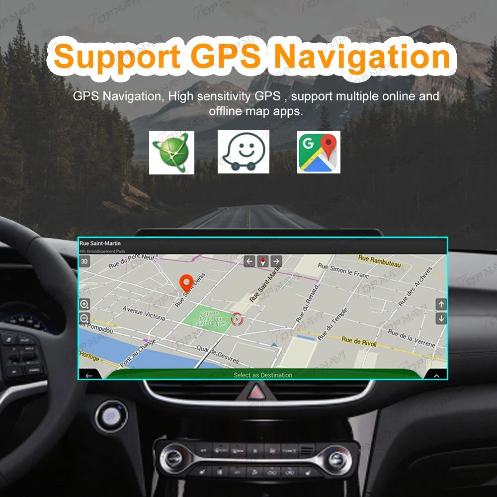 12,3 pulgadas para Honda CRV Breeze 2017-2021 GPS Navegación Multimedia Navegador