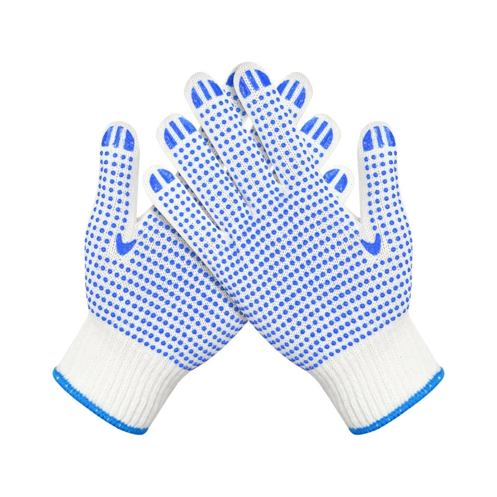 Wholesale/Supplier Customized Safety/Labor/Work/Working Guantes PVC/Dotted/Dots Cheap Price Cotton Knitted Hand Gloves Industrial/Construction