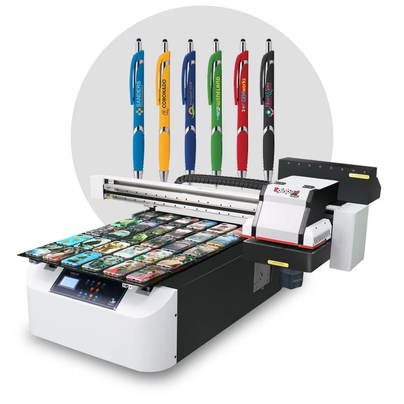 Heißer Verkauf tragbarer Drucker UV Flachbett-Drucker A1 Größe 6090 Für Visitenkarten-Banner-Druck UV-Digitaldrucker