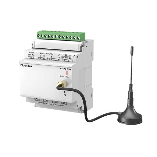 Lora 470/868/915 ميجاهرتز Comm DIN Rail التثبيت على 3 مراحل متعدد الوظائف مقياس الطاقة