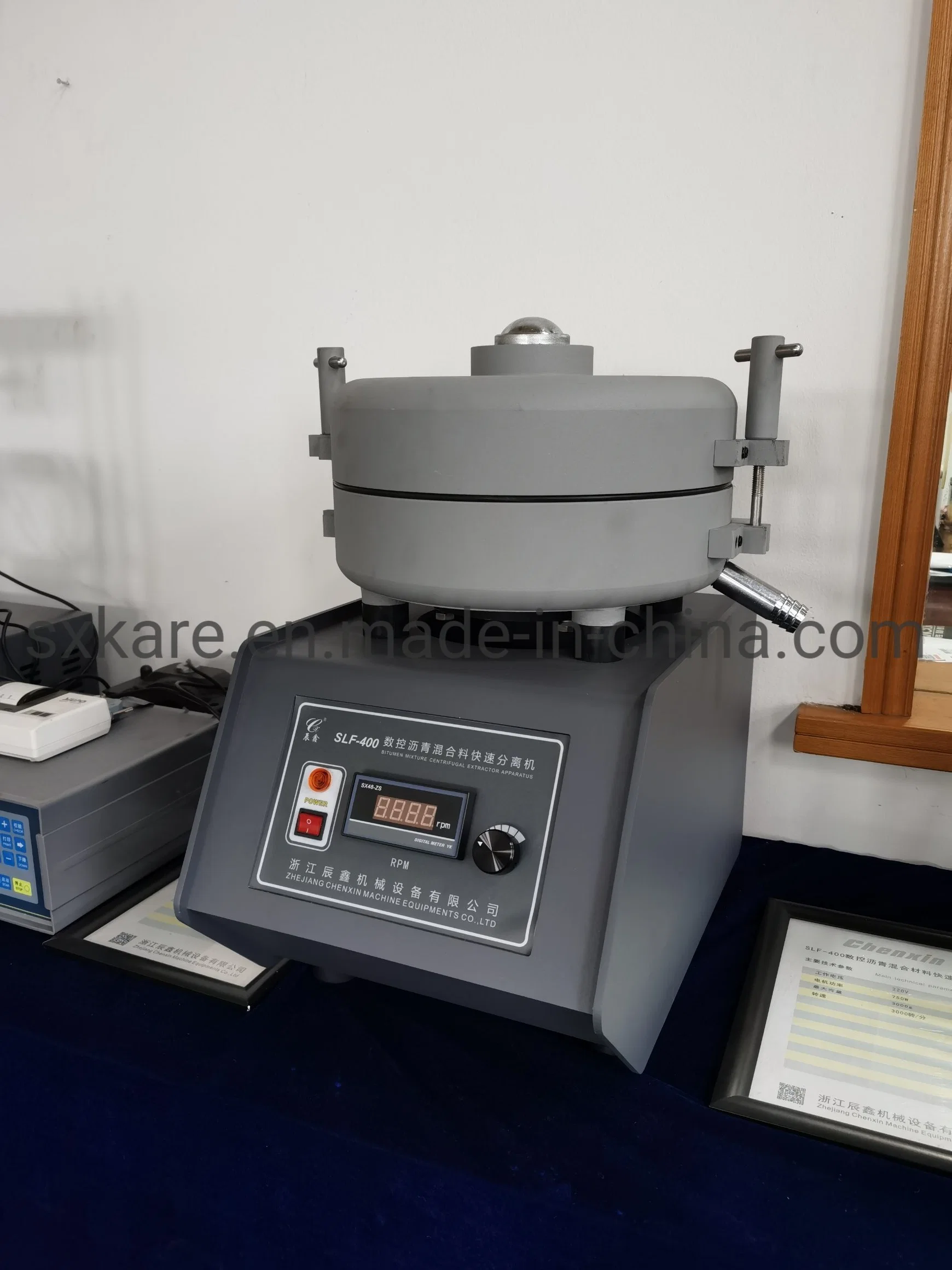 Bituminous Mixtures Centrifugal Extractor Testing Equipment with Rpm Meter (SLF-400)