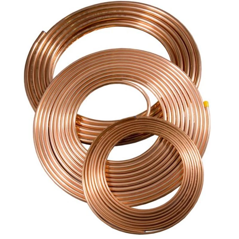 Acondicionador de aire de refrigeración duradera T1, T2, C10100, C10200, C10300, C10400, C10500, el diámetro de tubo espiral de cobre rojo de 25mm