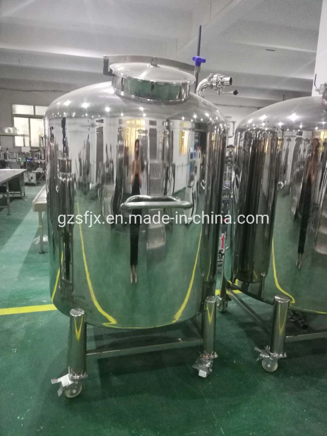 Custom Made Stainless Steel Tank Sanitary 100-5000L Storage Tank for Honey Milk Water Oil Chemical Liquid Storage Tank