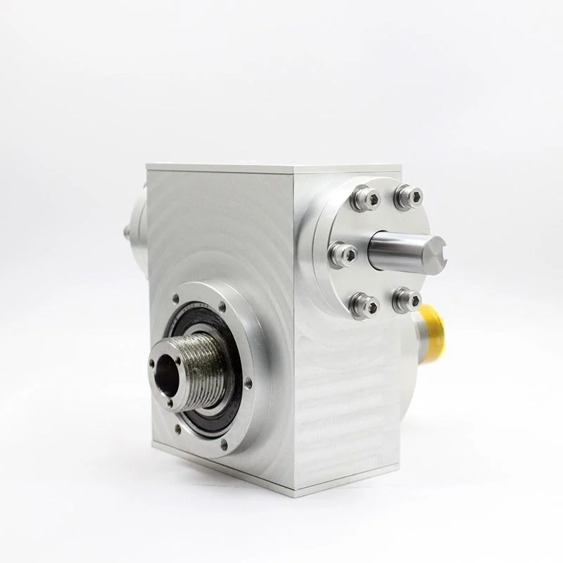 Right Angle Nmrv Worm Gearbox with Double Shafts Worm Gearmotor Reducer