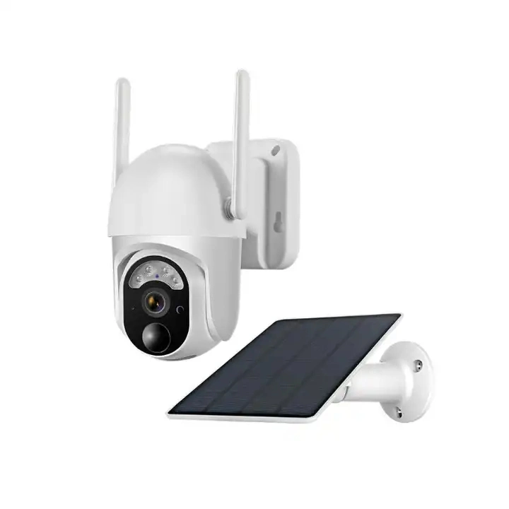 3MP 4G/Wireless WiFi Outdoor Full Color Waterproof PTZ Dome CCTV Security Surveillance IP PIR Audio Battery Solar Camera