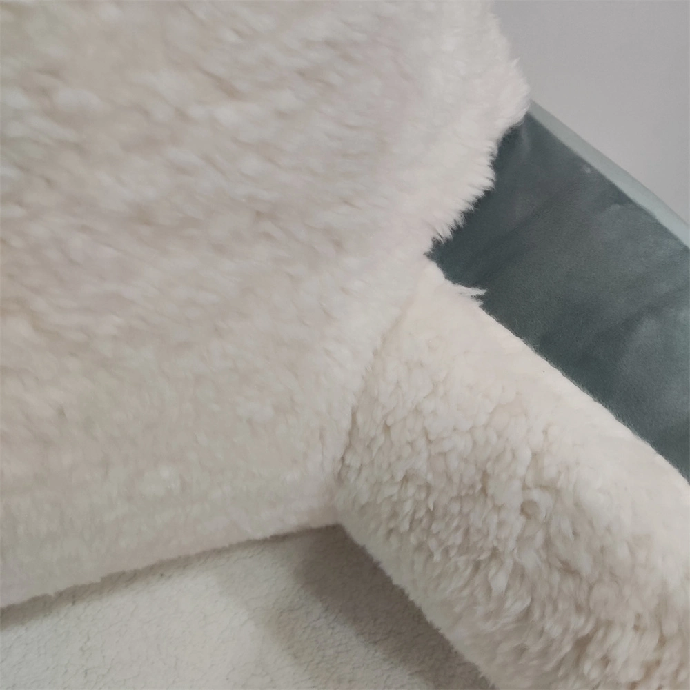 Home Textile Reading Pillow Bed Rest pالأسرة وضعت Polyester Sherpa ووسادة وسادة من الفانيل