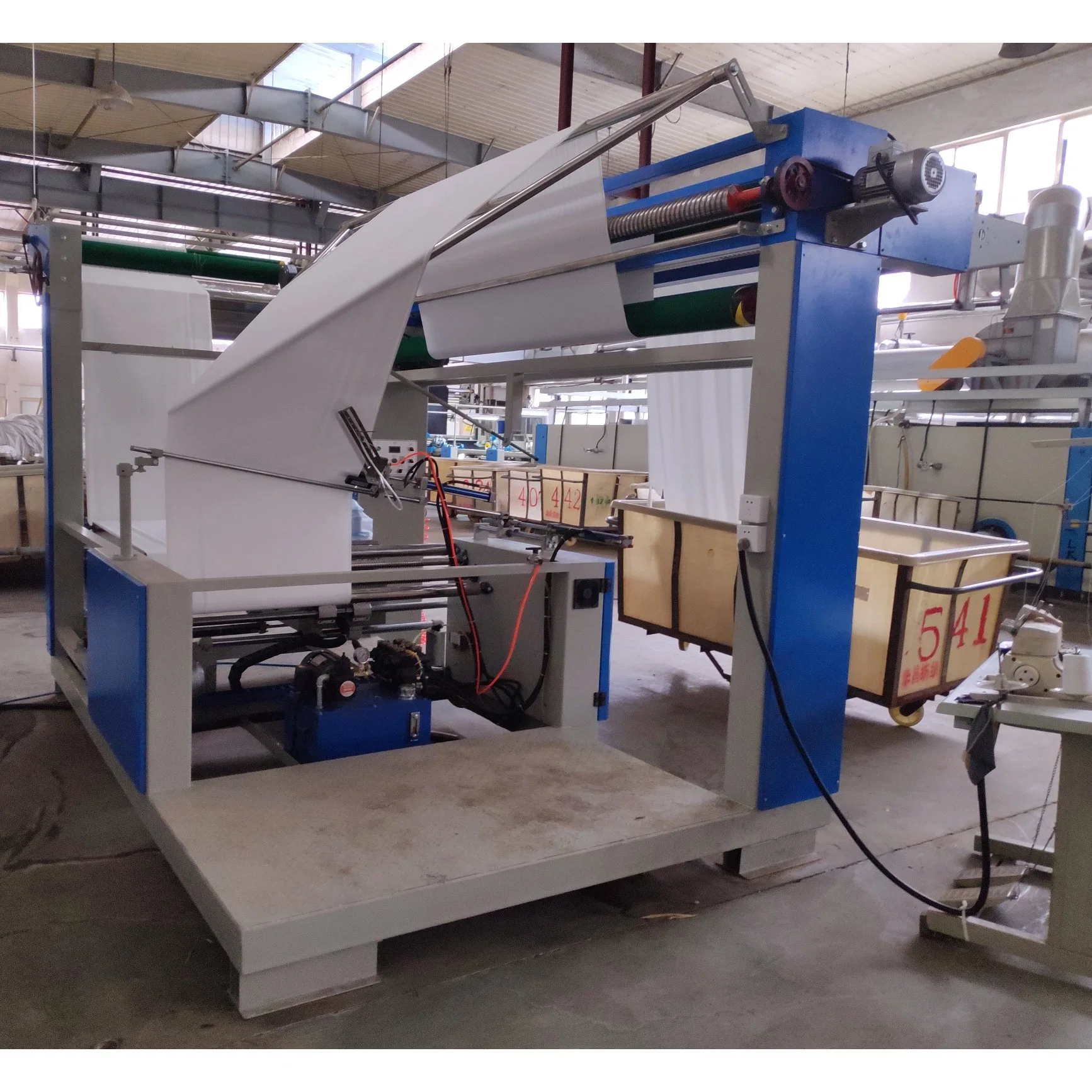 High Efficient Automatic Fabric Folding Double Tubed Machine