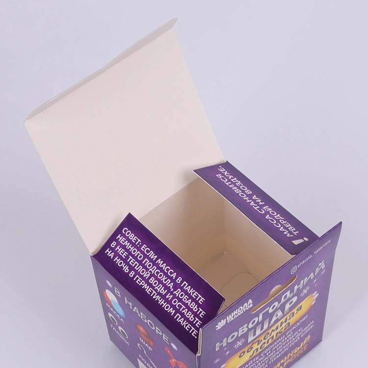 Embalaje exterior personalizado Caja Salud Productos papel Kraft Blanco cartón Caja de color al por mayor