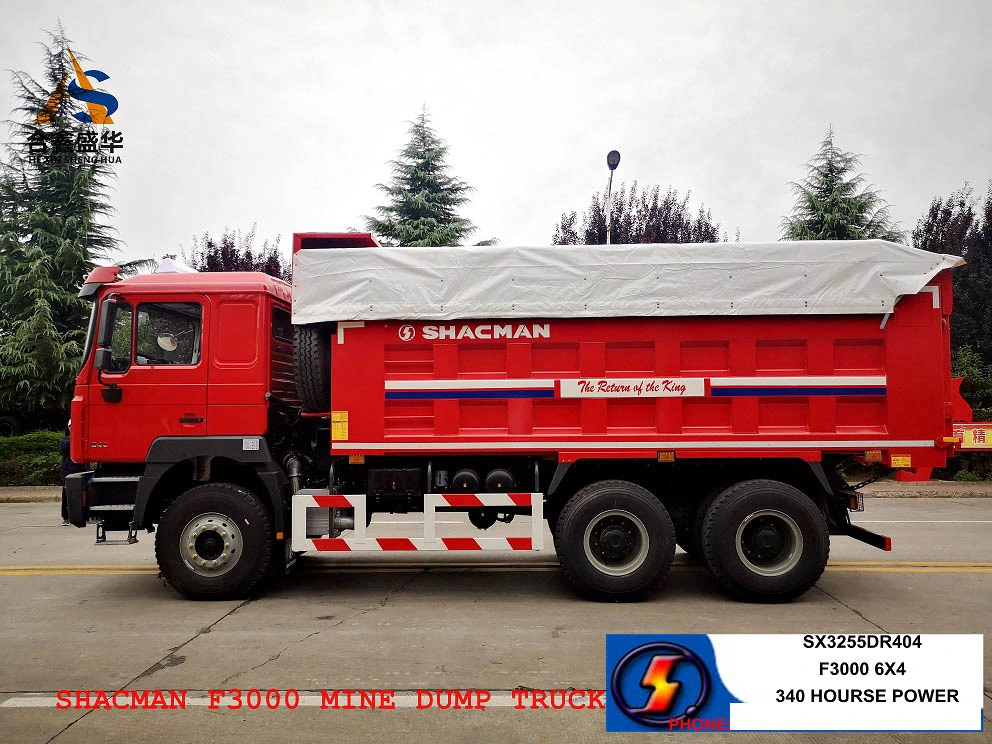 China Shacman 6X4 20 Cubic Meter 10 Wheel 340hptipper Truck Mining Dump Truck for Sale New Diesel Engine