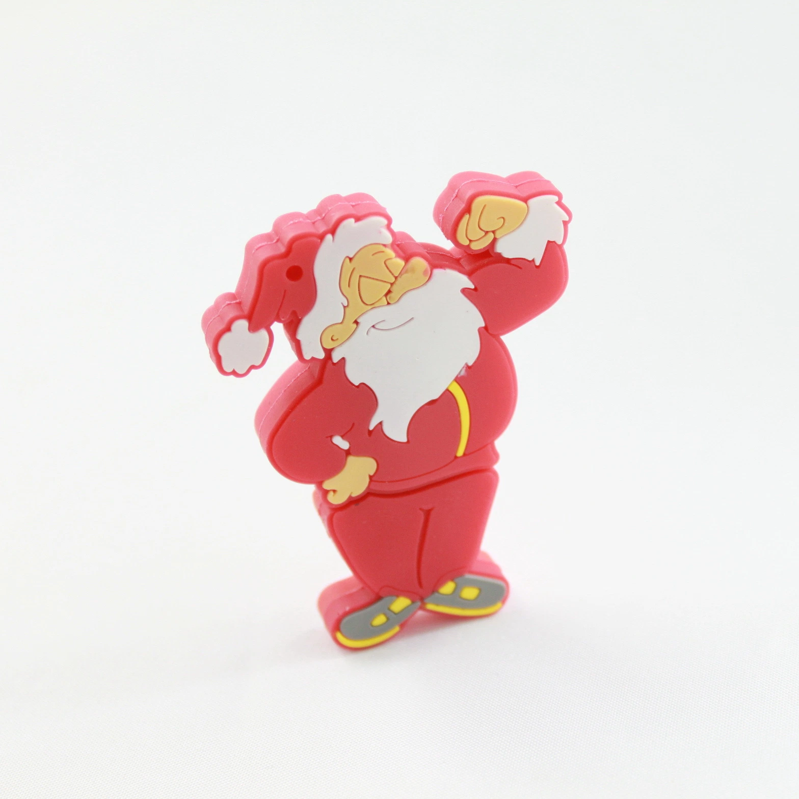 Santa Claus PVC U disco de Navidad USB Flash Stick