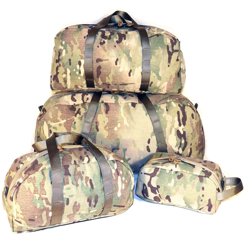 Durável personalizado 600d Camouflage 4 conjuntos de PCS viagem promocional Duffel Bag Cosméticos