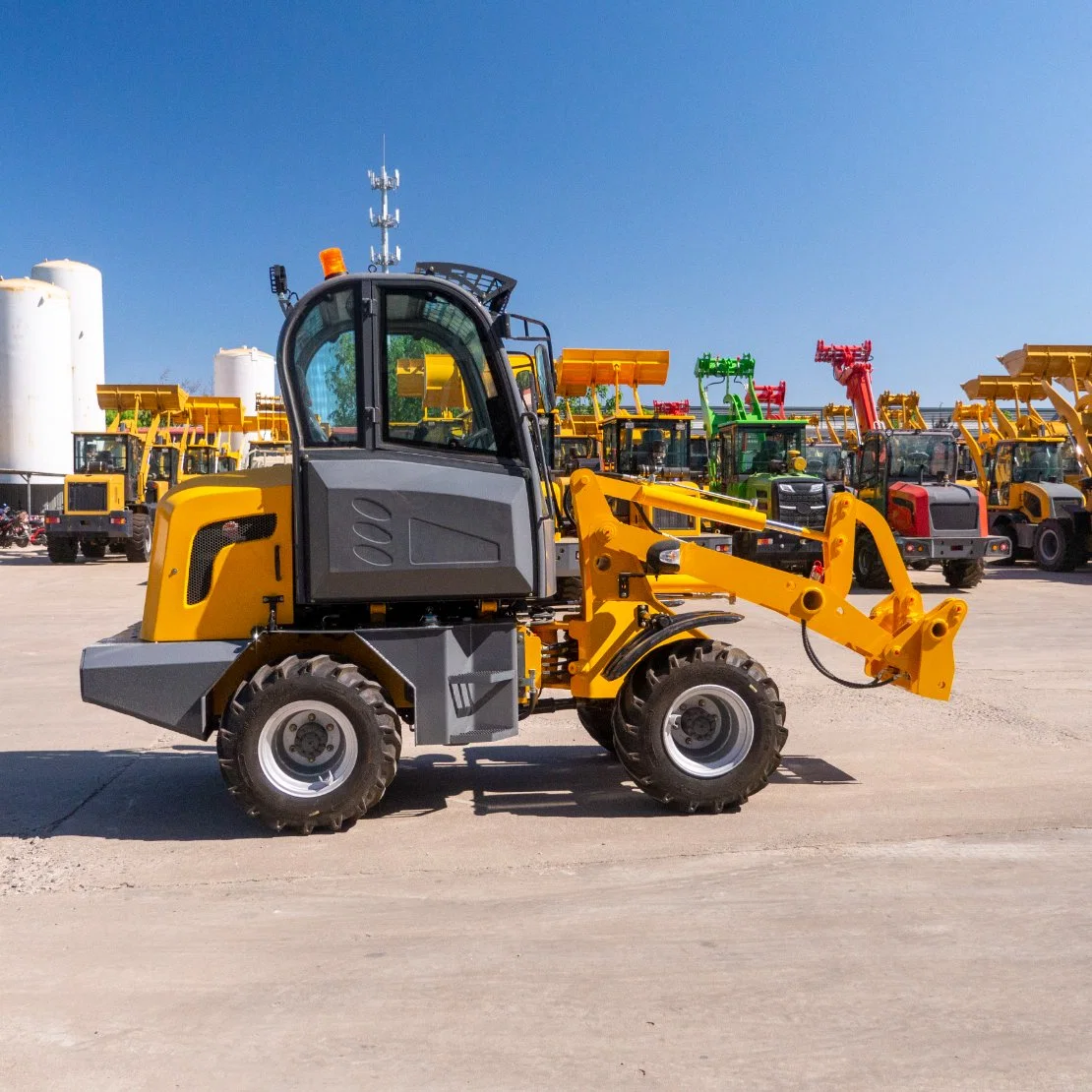 Factory Direct 1.0ton Agricultural Machinery Compact Articulated Mini Loader