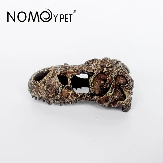 Nomoy Pet Resin Reptile Ocultar répteis Cave evitando Caves Simulação Árvore latido Amphibianos paisagem Lizard alimentação caixa decoração