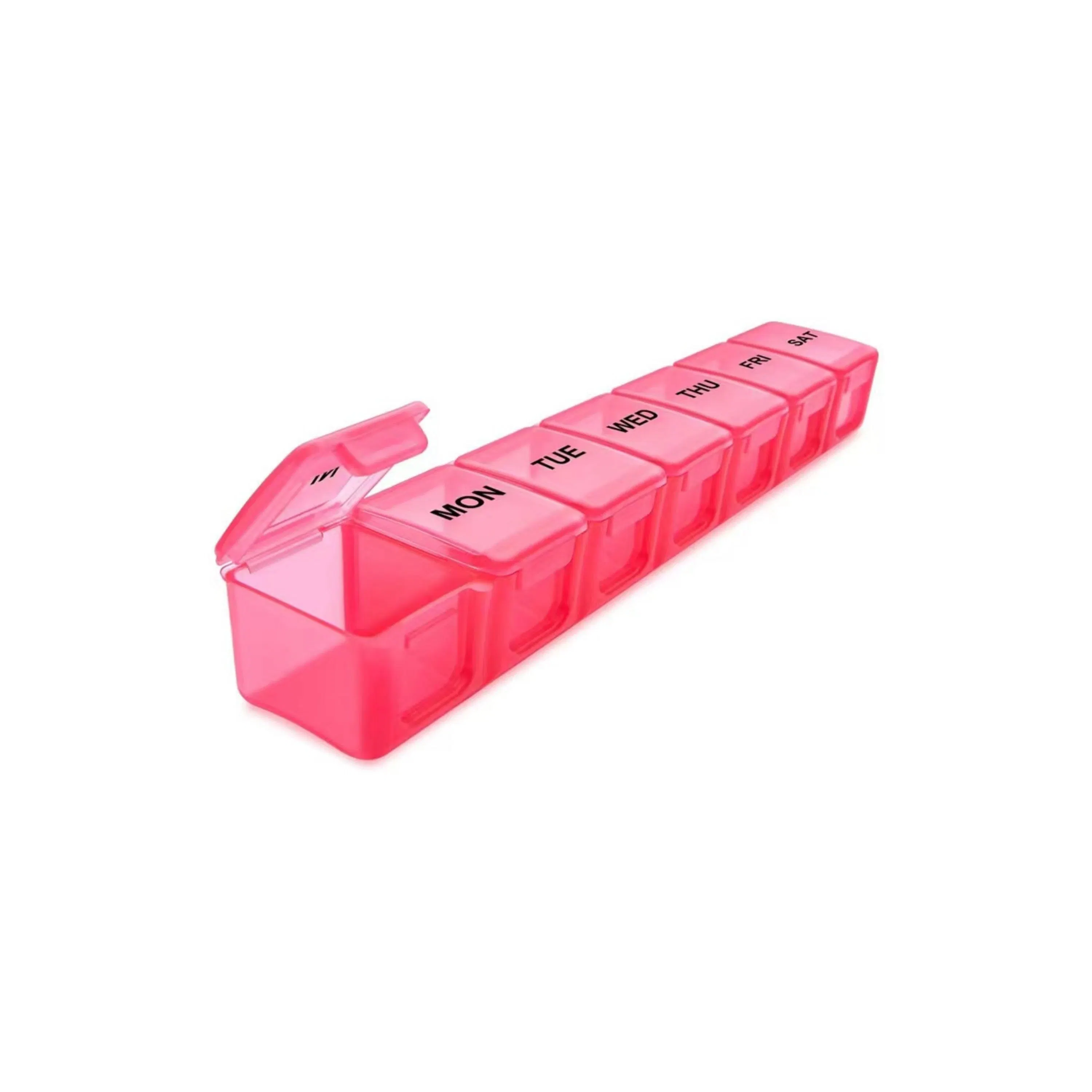 Medicine Tablet Pill Box Weekly Dosage Travel Storage Compartment Wbb18516