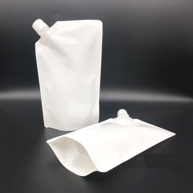 Plain Milky White Spout Pouch 1000ml 1L Doypack Pouch