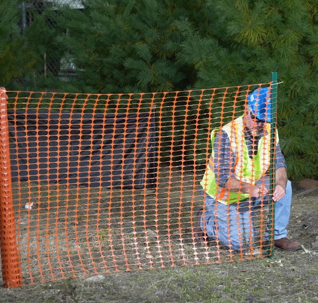 Orange Kunststoff-Mesh Sicherheitsbarriere Kunststoff Zaun Verkehr Sicherheitsnetz