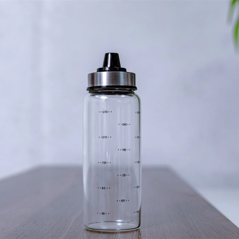 High Borosilicate Glass Kichenware Oil/Salad Bottle with Scale