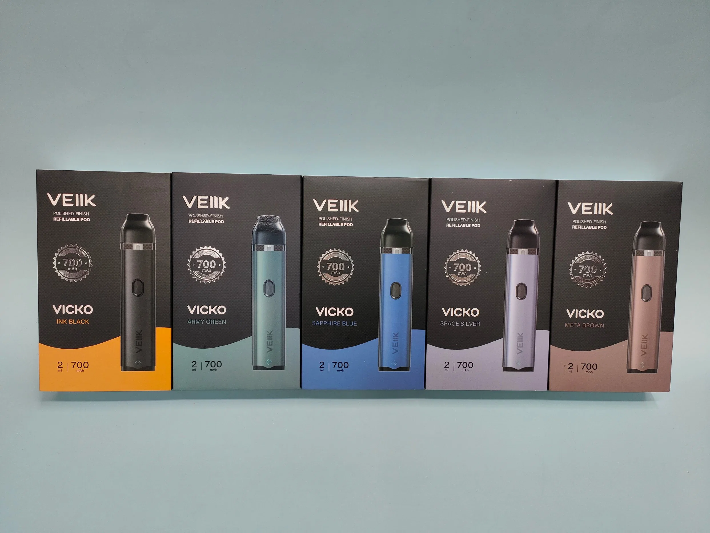 2022 Mejor E Cig Veiik color Kit Vicko vainas Buit rellenable Ecig recargable mayor China