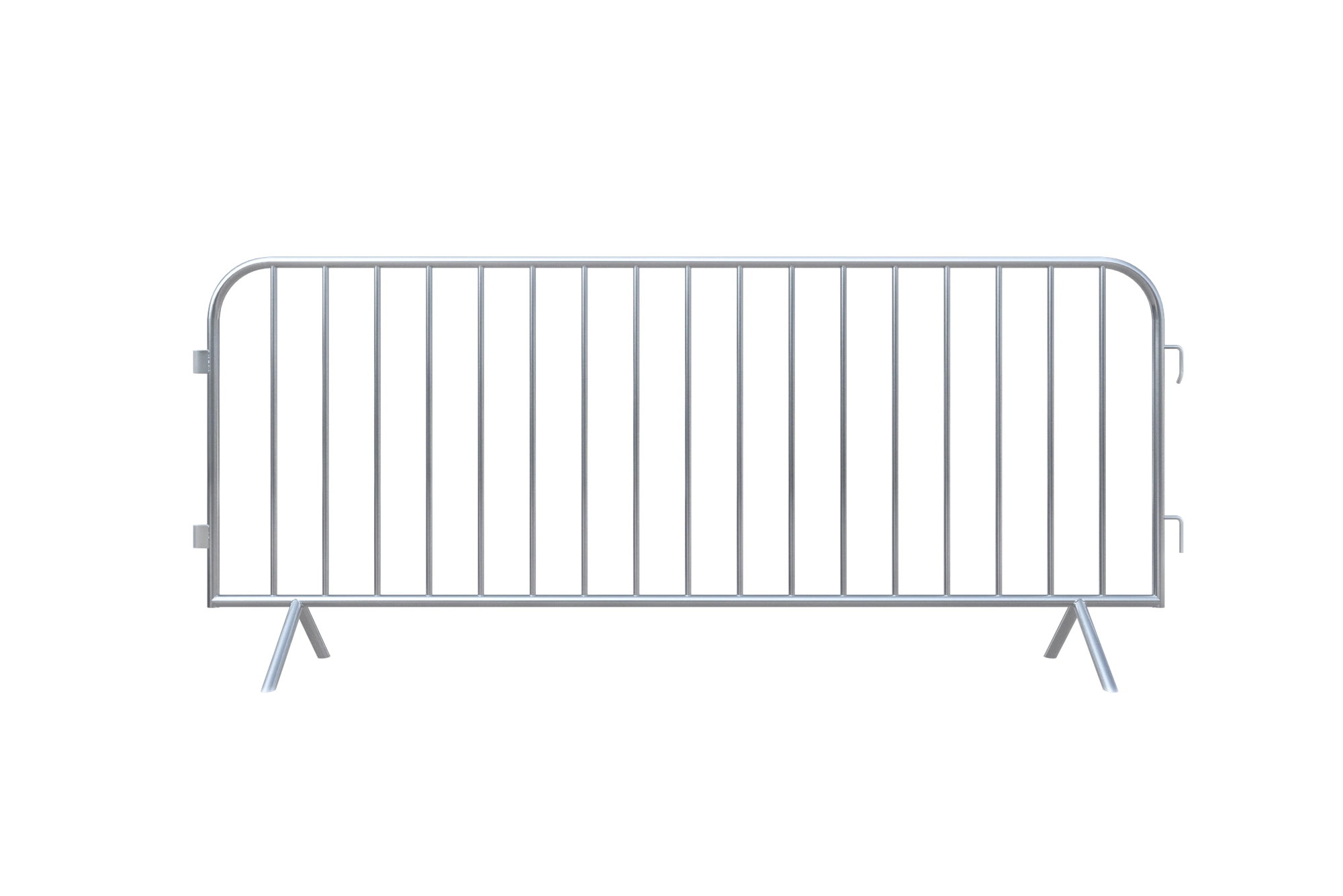 Temporal personalizado de metal cerca de la barrera de control de multitudes barricadas portátil