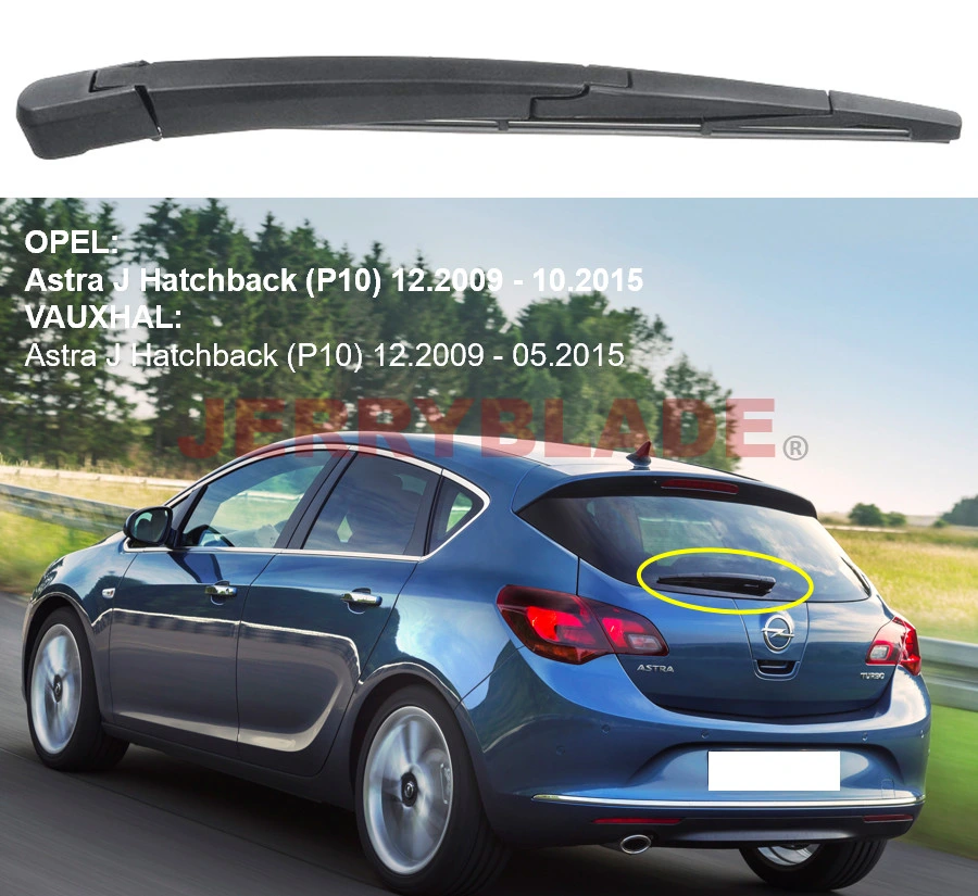 Black Rear Windshield Wiper Blade Arm Set for Opel Astra H Hatch 2009-2015 12inch 305mm Unique Bargains 1 Set Rear Windshield Wiper Blade Arm OE1272006, 1273094