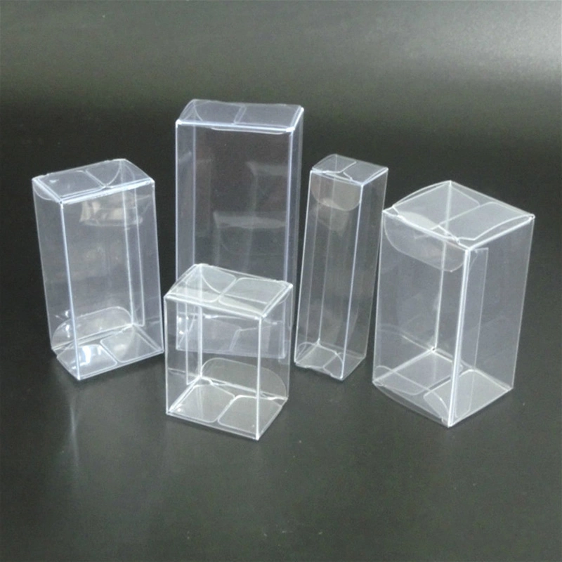 Heißer Verkauf Transparent gedruckt Kunststoff PVC-Box Spielzeug-Paket klein Kunststoff Kosmetische Box PVC Verpackung