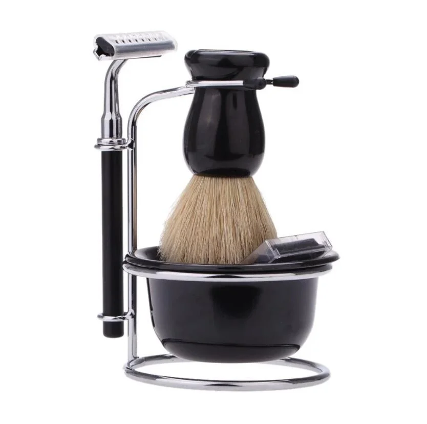 Newest Hair Safety Razor with Shaving Brush Set