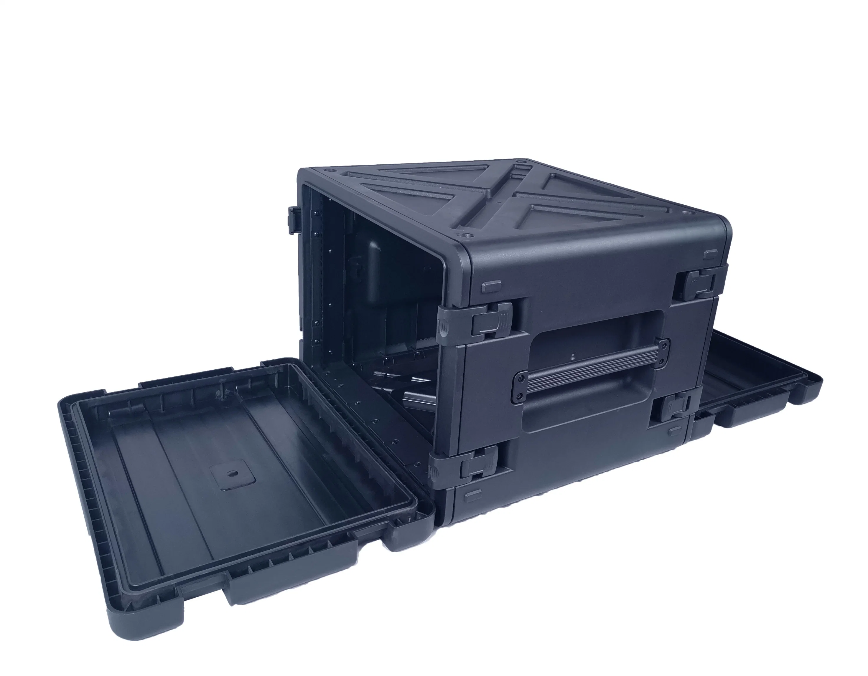 8u Rack Case, étui de vol en plastique dur de haute qualité pour instrument audio.