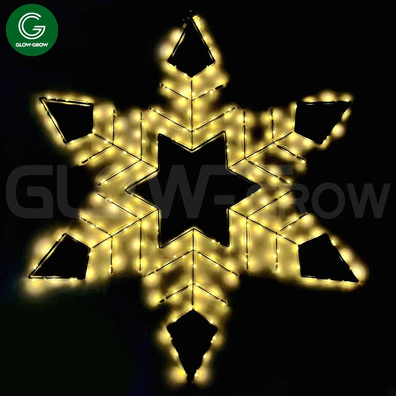 Indoor Snowflake Motif LED Rope Light for Wedding Home House Christmas Xmas Decoration