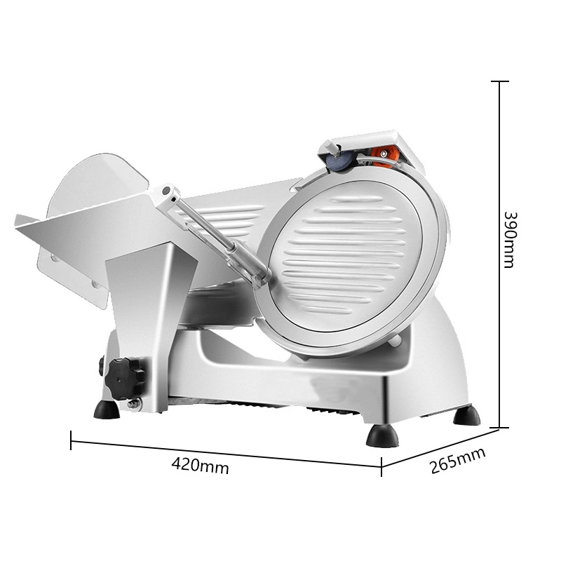 Trancheuse à viande électrique trancheuse à lame en acier inoxydable alimentaire épaisseur réglable pour la viande, fromage, pain 2%off
