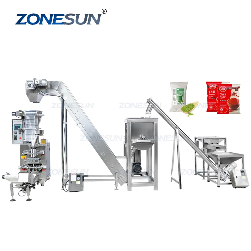 Zonesun Automatic Flour Milk Powder Pouch Filling Sealing Packaging Machine