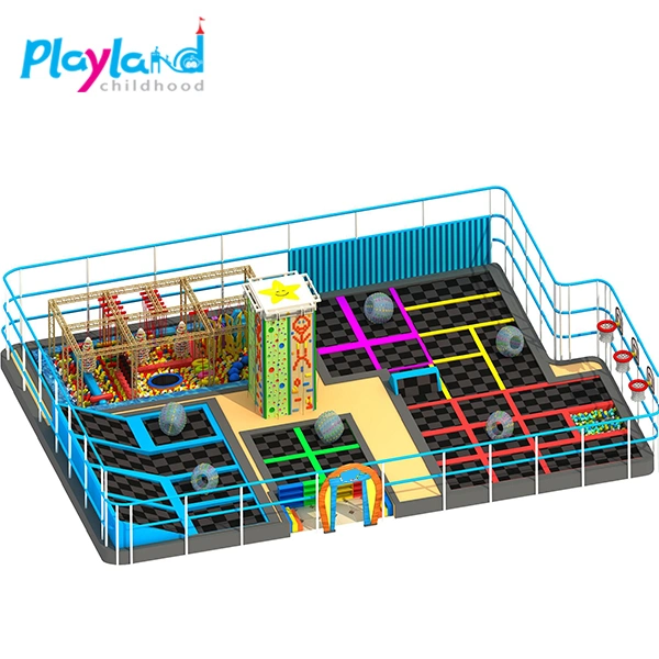 High Quality Largest Indoor Soft Play Amusement Park with Ninja Course