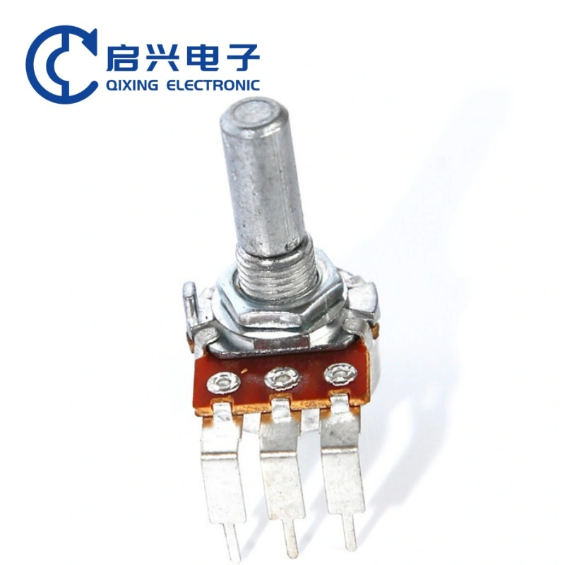 Foshan Factory Wh148 Mono Rotary 10K Linear Potentiometer 3pin with Switch