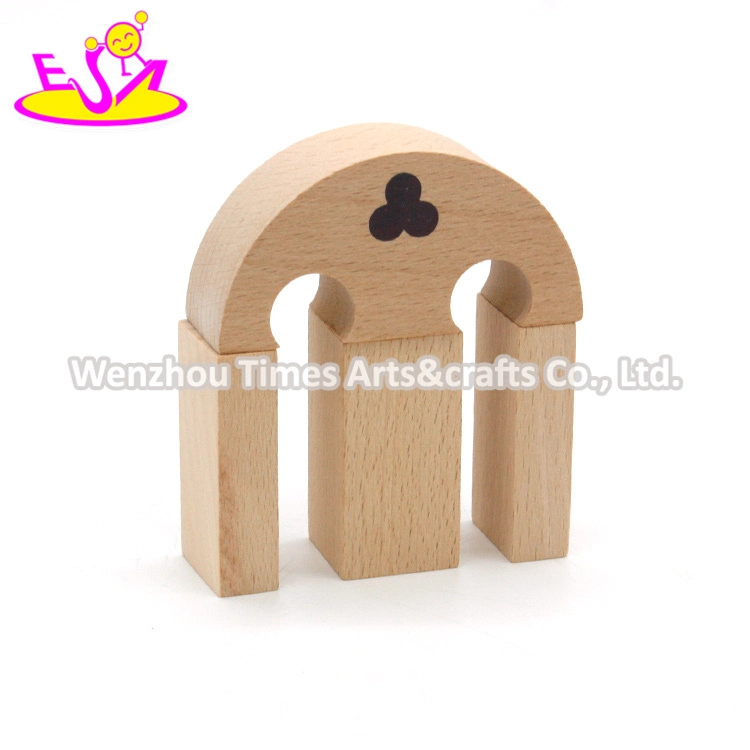 Nouveau design 50 PCS éducatif empilement en bois Château blocs de construction Pour enfants W13A149