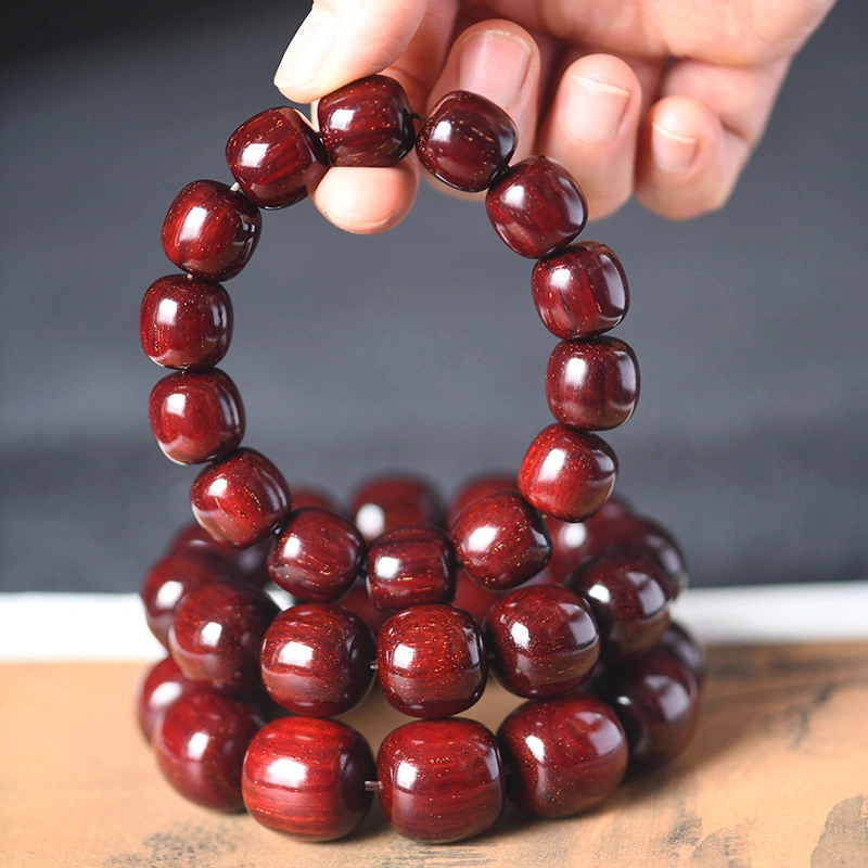 Small Leaf Rosewood String Gold Star Material Bucket Wooden Play Bead Bracelet