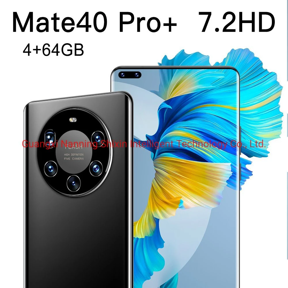 Original de Venta caliente para Mate 40Pro+ de doble cámara HD 7.2 Smart Phone de 4GB64GB llena la pantalla OLED Teléfono Móvil Mate 40Pro+