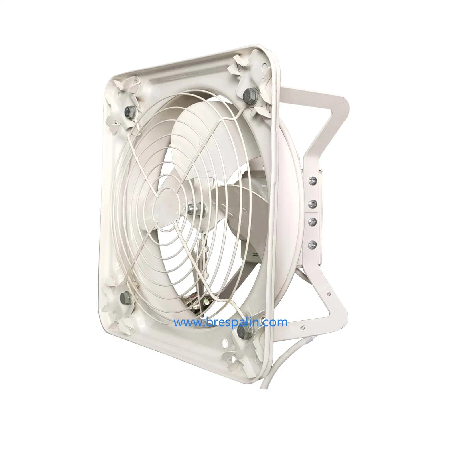 Water-Resistant Square Metal Industrial Exhaust Fan - Protects Electrical Components From Moisture Damage