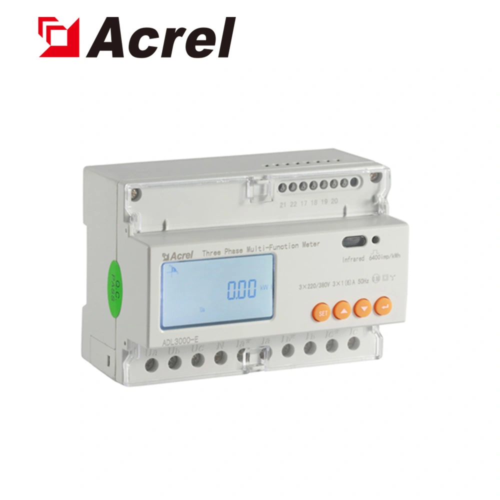 Acrel Adl3000-E/C de Tres Fases Kwh Digital multifunción de CA de medidor de energía industrial dedicado