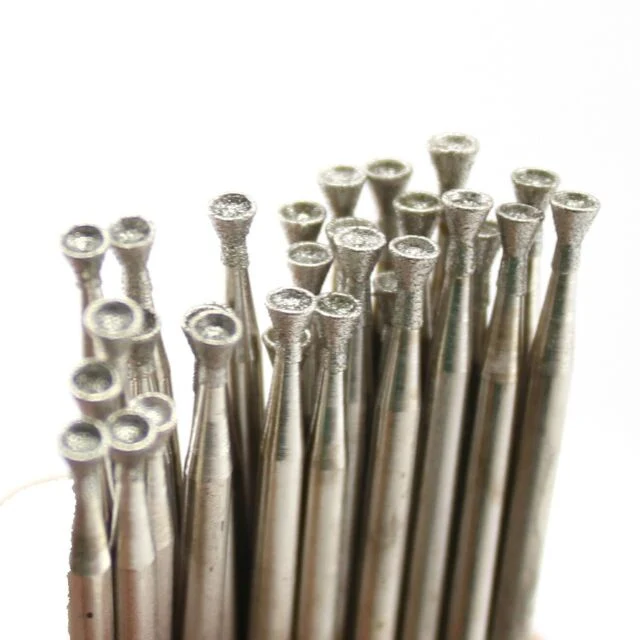 Stainless Steel Shank Diamond Plated Head Surgical Dental Burs Manufacture