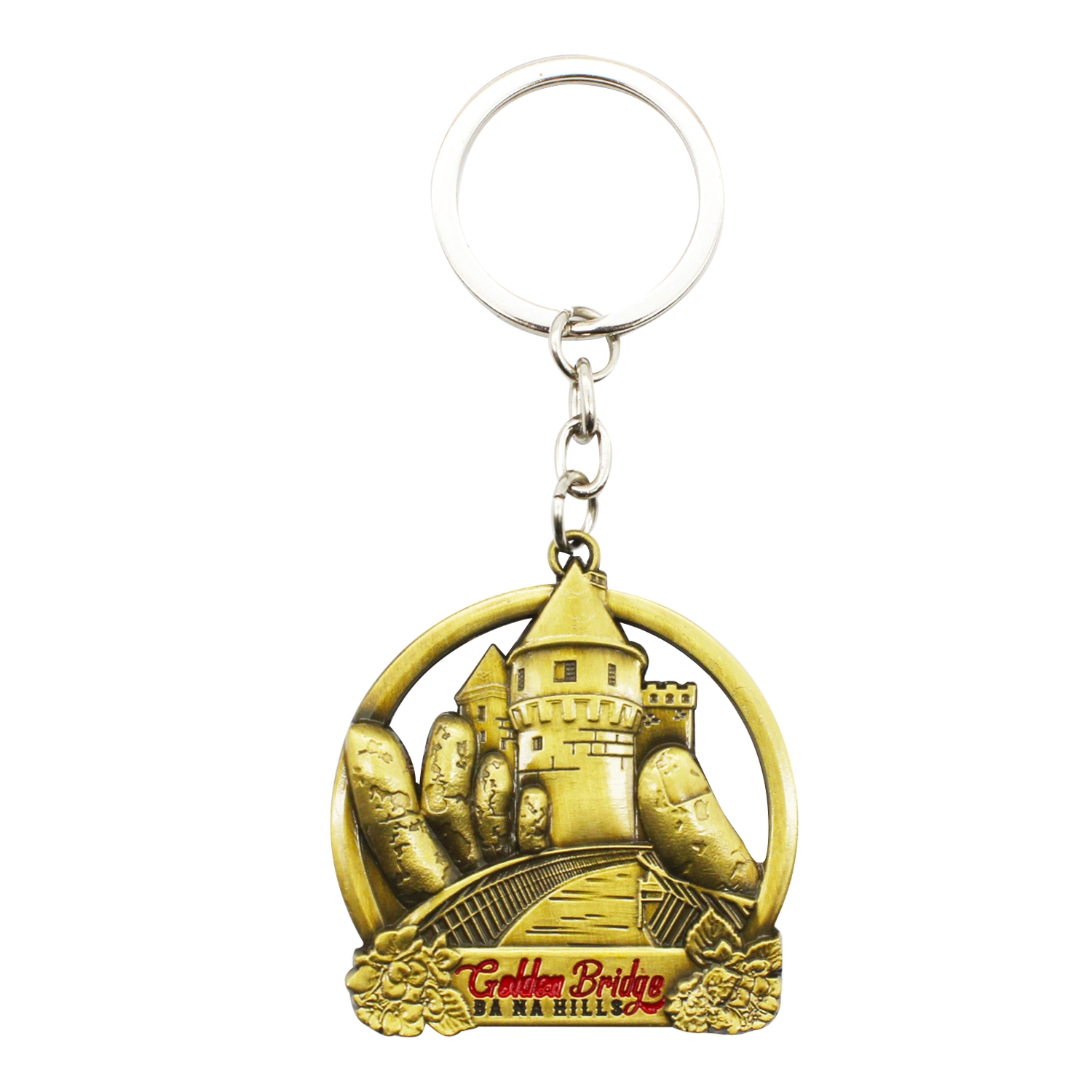 Wholesale/Supplier Customized Make You Own Logo Metal 3D Keychain for Souvenir Gift