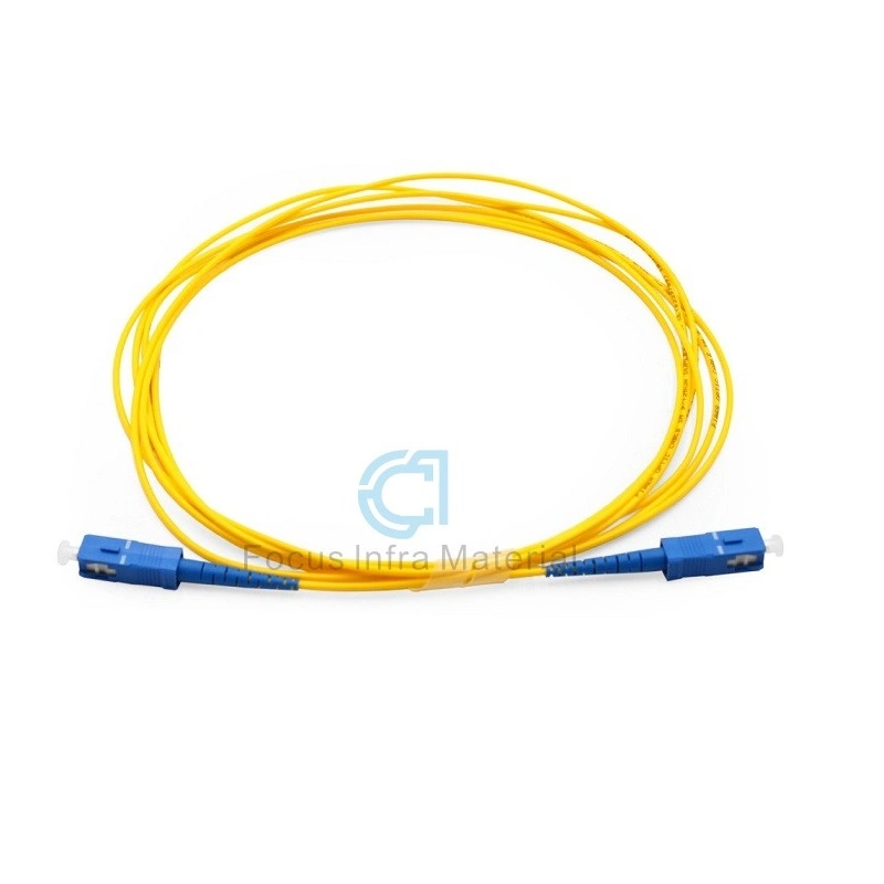 Single Mode Simplex 0.9/2.0/3.0mm Sc/Upc PVC/LSZH Fiber Optic Patch Cord Sc Upc Sm Patchcord Pigtail