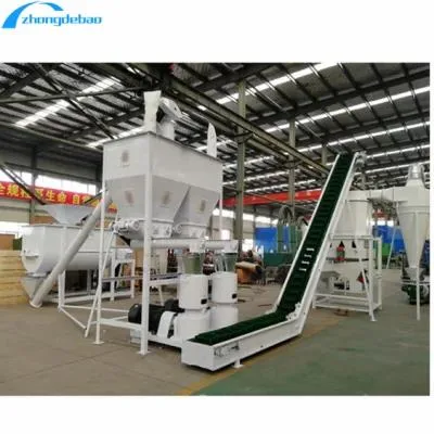 Biofuel Energy Rice Husk Sawdust Bamboo Powder Tree Branches Granulator Briquette Press Machine / Ring Flat Die 1t/H 2t Agriculture Biomass Wood Pellet Machine