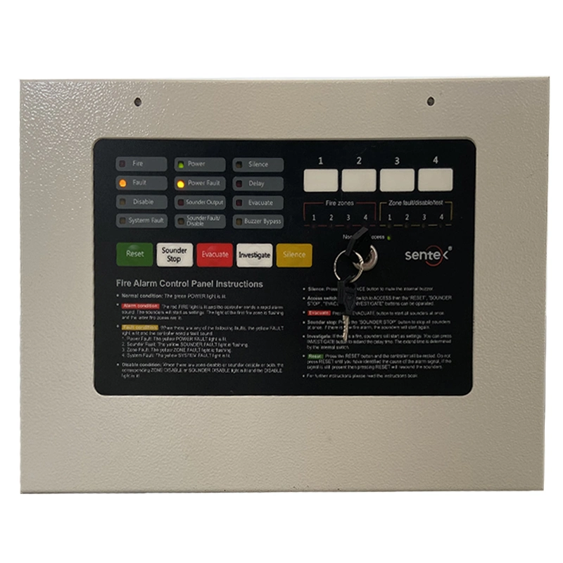 Alarma de incendios convencionales, el sistema de alarma del panel de control