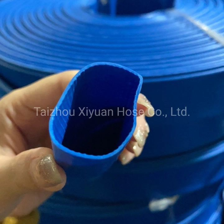 Popular en Dubai 2bar 100m PVC suave riego flexible Lay Tubo de agua plano