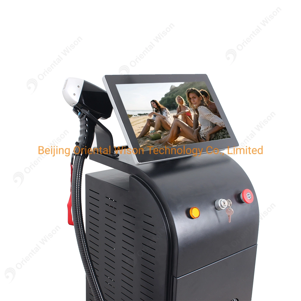 2023 New Ice Laser 808 Diode Laser Hair Removal Machine /755 808 1064 Ice Laser Titanium Double Handles Diode Laser Salon Use Beauty Equipment