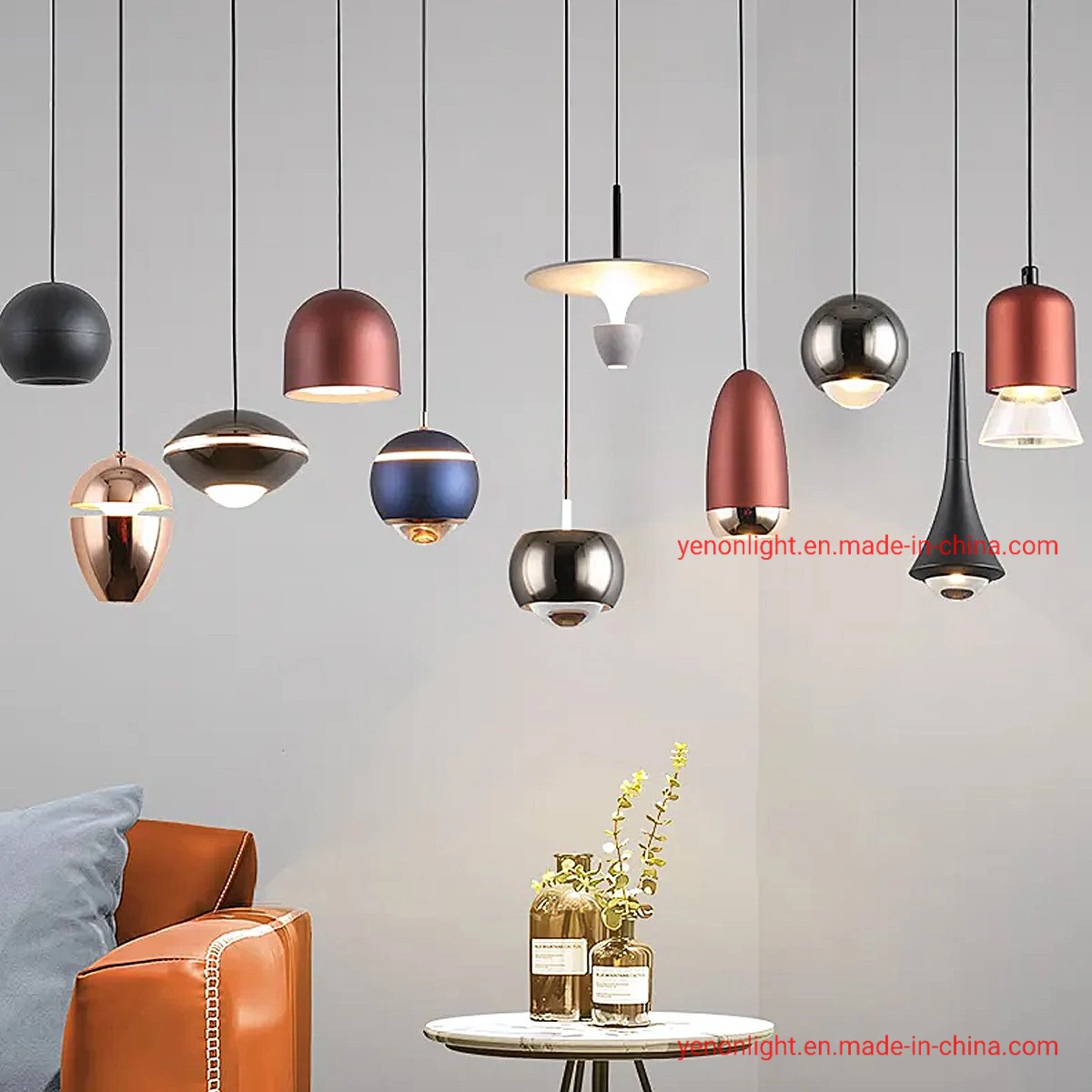 Mini LED Hanging Light Drop Lamp Innovative Free Lifting Pendant