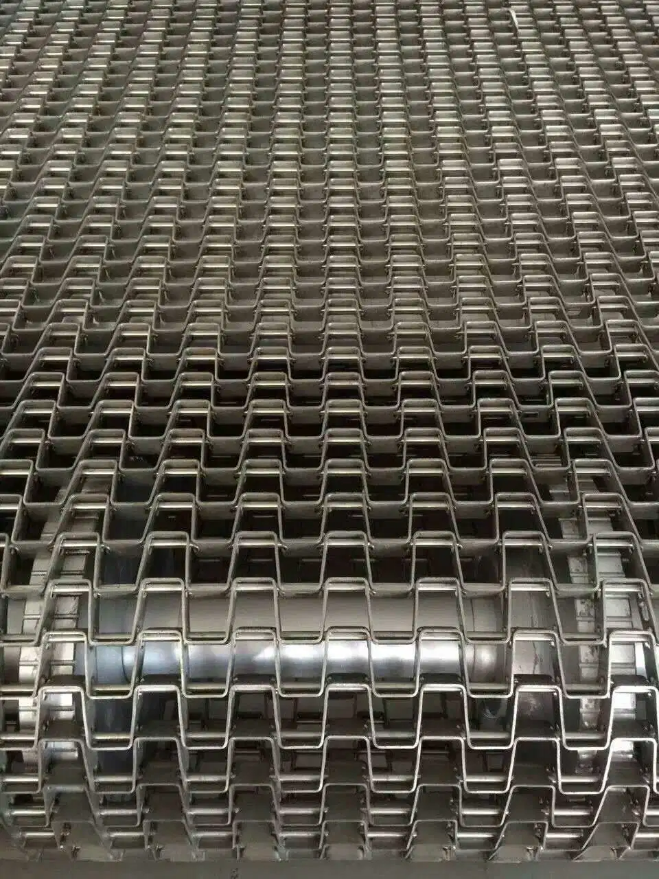 Food Grade Compound Balance Weave Cooling Stainless Steel Wire Mesh Conveyor Belt