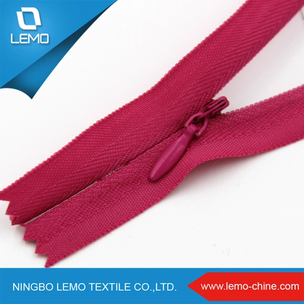 Beautiful High quality/High cost performance  Fabric Strap Nylon Invisible Zipper