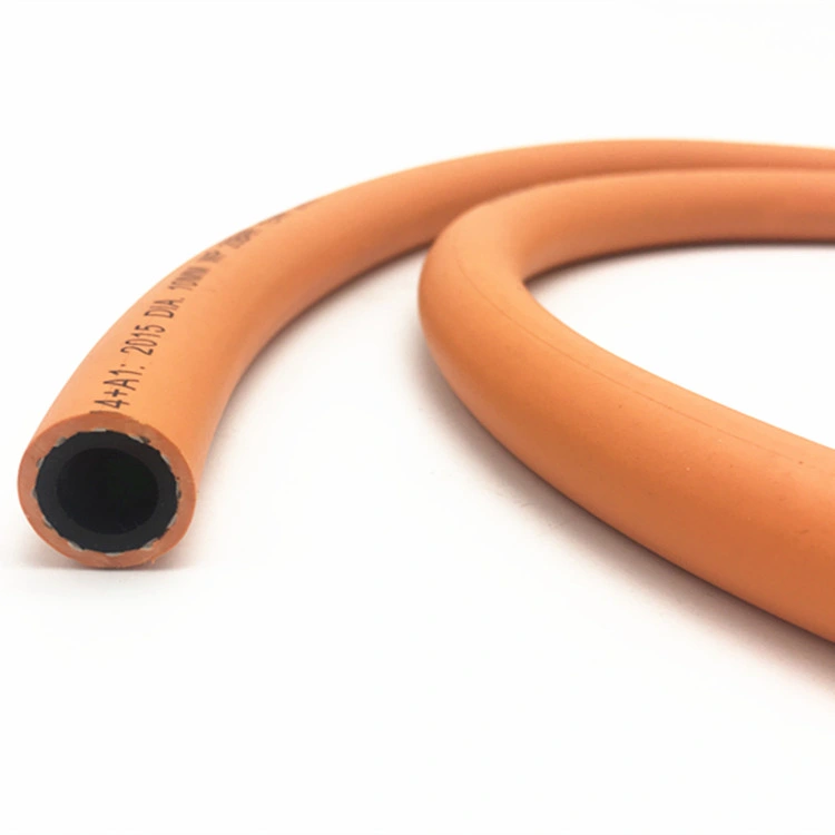 6mm 8mm 10mm 20bar Orange flexible de gaz GPL en caoutchouc