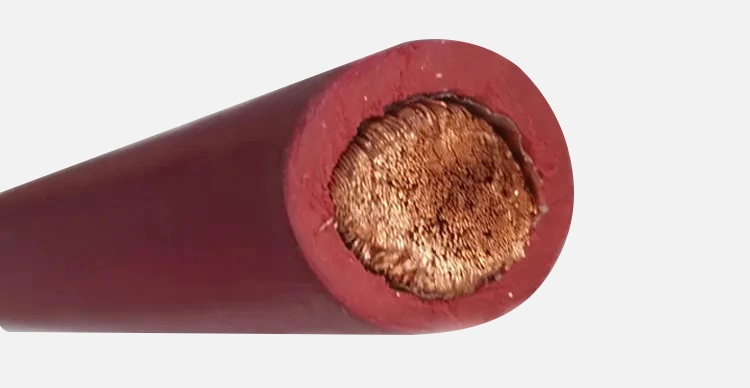 Custom Electric Flexible Copper 2/0 Liquid Cooled Welding Cables