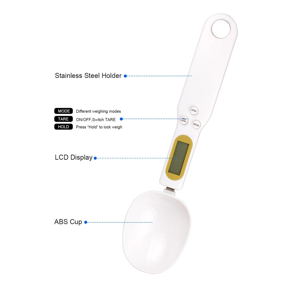 Digital Measuring Spoons with Scale for Cooking Kitchen Scale Tools Liquid Bulk Food Tea Flour Spices Medicine More LCD Display Esg11347